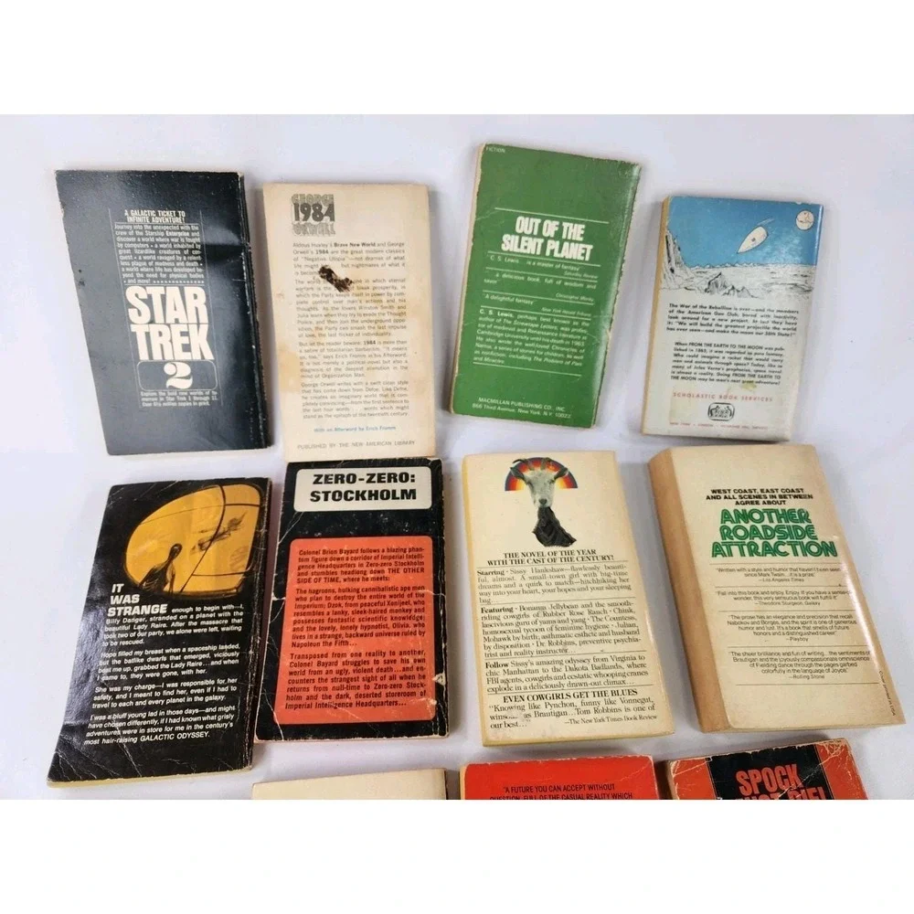 SciFi & Classics Paperback Books Various Authors Lot of 14 1984 Verne C.S. Lewis